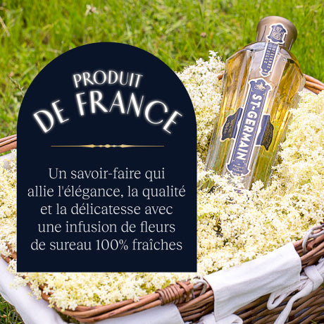 St-Germain Liqueur Française élaborées aux fleurs de sureau, fraîchement  cueillies à la main, sans arômes artificiels, 20 % vol., 50 cl/500 ml :  : Epicerie